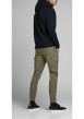 Thumbnail Pantalon cargo kaki uni avec une coupe ample resserré aux chevilles - Image 7