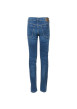 Thumbnail Jean bleu en coton avec une coupe skinny et étiquette d'authentification - Image 4
