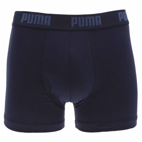 Lot de 2 boxer marine unis à bande élastiquée...