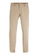 Thumbnail Pantalon chino beige uni en coton avec une coupe droite et 4 poches - Image 3