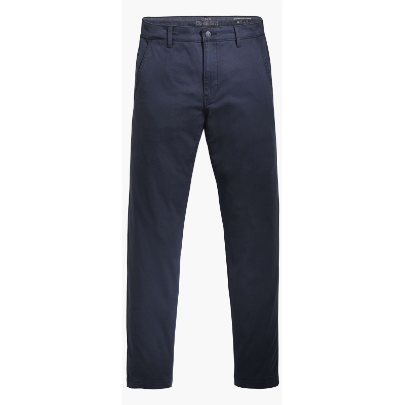 Levi's® - Pantalon Bleu Marine En Coton Uni Avec Poches Avant Et Poches Passepoilées Arrière - Bleu Levi's® - Pantalon Bleu Marine En Coton Uni Avec Poches Avant Et Poches Passepoilées Arrière - Bleu