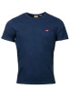 Thumbnail T-shirt bleu uni avec une coupe droite un col rond et des manches courtes - Image 2