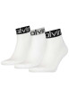 Thumbnail Lot de 3 paires de chaussettes hautes blanches avec inscription Calvin Klein pour homme