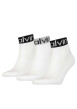 Thumbnail Lot de 3 paires de chaussettes hautes blanches avec inscription Calvin Klein pour homme - Image 2