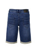 Thumbnail Short en jean effet délavé pour garçon indigo en coton coupe droite - Image 2