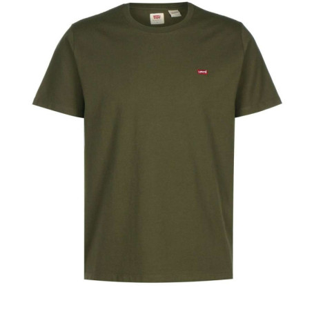 T-shirt en coton kaki avec un col rond et le...