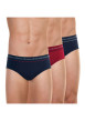 Thumbnail Lot de 3 slips en coton multicolores unis avec une coupe fermée - Image 3