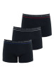 Thumbnail Lot de 3 boxers en coton noires unis avec une coupe fermée