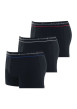 Thumbnail Lot de 3 boxers en coton noires unis avec une coupe fermée - Image 3