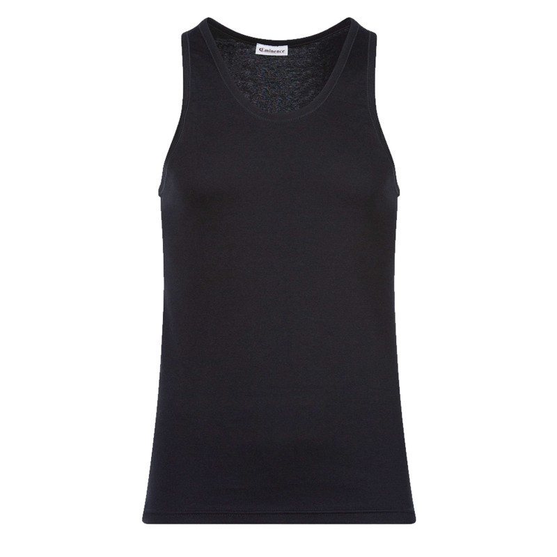 Eminence - Débardeur Moulant Héritage En Pur Coton Hypoallergénique Noir à Col Rond - Noir