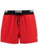 Thumbnail Short de bain rouge uni avec une coupe regular fit et une poche arrière - Image 2