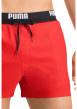 Thumbnail Short de bain rouge uni avec une coupe regular fit et une poche arrière - Image 8