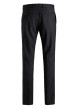 Thumbnail Pantalon noir uni à coupe droite et à fermeture zippée boutonnée - Image 6