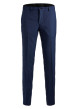 Thumbnail Pantalon Chino bleu avec une coupe droite à fermeture zippée boutonnée