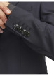 Thumbnail Veste de costume noire unie à col cranté et fermeture boutonnée - Image 3