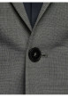 Thumbnail Veste blazer gris avec boutons et poches passepoilées à l'avant - Image 4