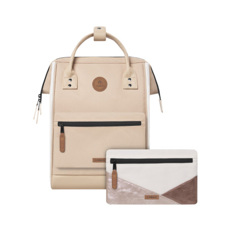 Sac à dos Adventurer M Arcachon beige pourvu de...