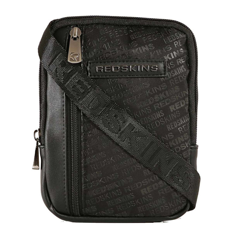 Redskins - Sacoche Noire Zippée Logotypée Et à Bandoulière Ajustable Brodée - Noir Redskins - Sacoche Noire Zippée Logotypée Et à Bandoulière Ajustable Brodée - Noir