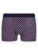 Thumbnail Boxer marine fantaisie en coton moulant