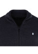 Thumbnail Gilet anthracite uni 100% coton coupe régular avec un col cheminée - Image 5