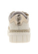 Thumbnail Tennis blanches à talon plateau avec des lacets plats et un zip - Image 6