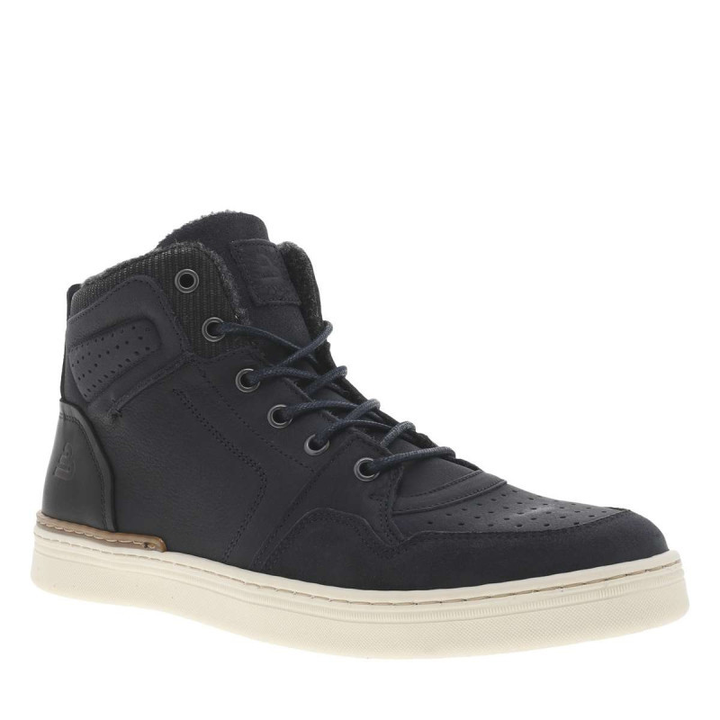 Bullboxer - Boots Noires En Cuir - Bleu Bullboxer - Boots Noires En Cuir - Bleu