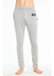 Thumbnail Pantalon de pyjama gris uni en coton coupe fuselée