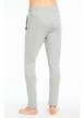 Thumbnail Pantalon de pyjama gris uni en coton coupe fuselée - Image 5