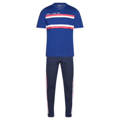 Pyjama bleu en coton