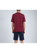Thumbnail Pyjama court marine en coton - Image 3