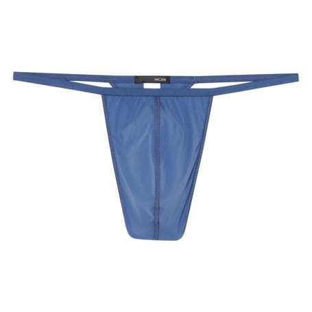 String Plumes bleu avec élastique fin sur les...