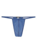 Thumbnail String Plumes bleu avec élastique fin sur les côtés