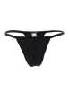 Thumbnail String Plume anthracite uni avec ceinture élastiquée
