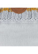Thumbnail Bonnet marine à revers gris et jaune et à pompons interchangeables - Image 3