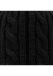 Thumbnail Bonnet noir à revers gris avec bandes et pompons interchangeables - Image 2