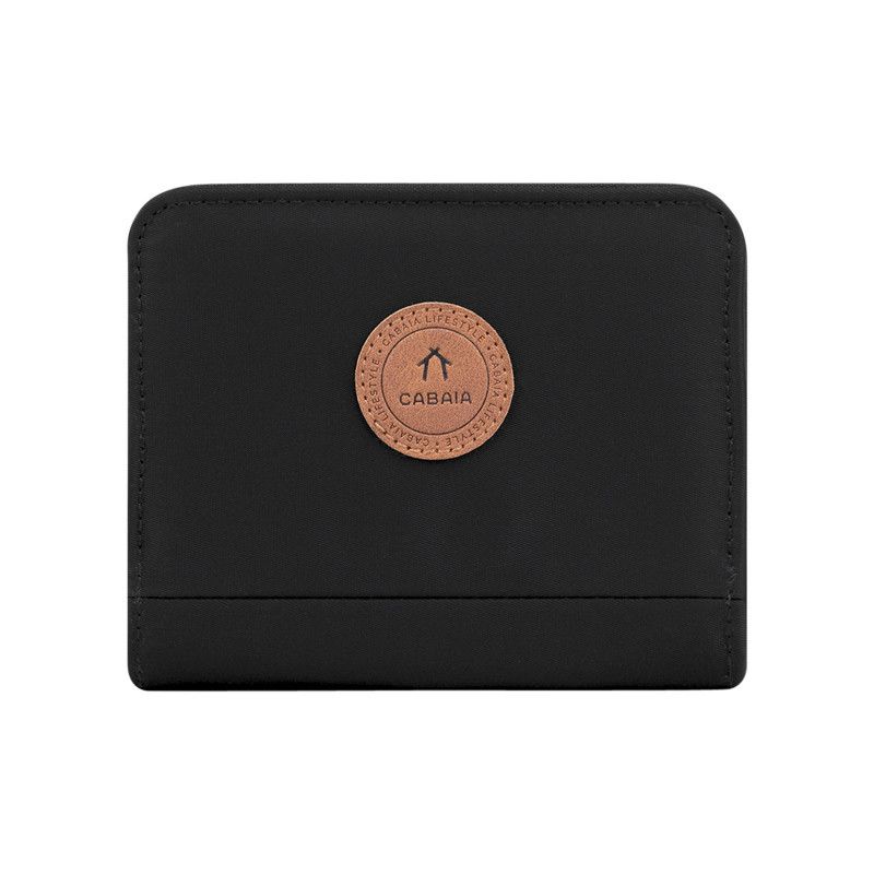 Cabaia - Portefeuille Wallet S Cambridge Noir Pourvu D'une Fermeture Zippée - Noir Cabaia - Portefeuille Wallet S Cambridge Noir Pourvu D'une Fermeture Zippée - Noir