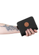 Thumbnail Portefeuille Wallet S Cambridge noir pourvu d'une fermeture zippée - Image 4