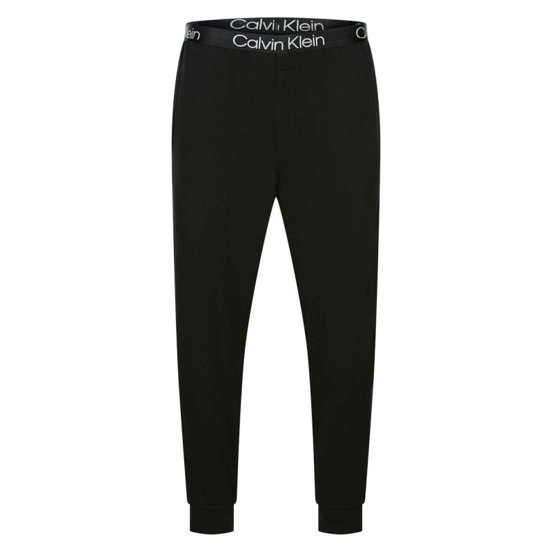 Calvin Klein Jeans - Pantalon De Jogging D'intérieur Noir Coupe Slim Uni Avec Ceinture élastiqué - Noir Calvin Klein Jeans - Pantalon De Jogging D'intérieur Noir Coupe Slim Uni Avec Ceinture élastiqué - Noir