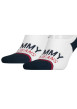 Thumbnail Lot de 2 paires de socquettes blanches en coton uni - Image 2