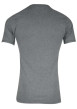 Thumbnail T-shirt gris uni avec une coupe droite un col en V et des manches courtes - Image 4