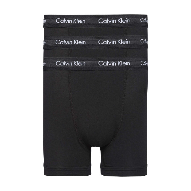 Calvin Klein Jeans - Lot De 3 Boxers Noirs En Coton Avec Taille élastiquée Noire - Noir