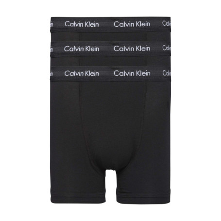 Lot de 3 boxers noirs en coton avec taille...