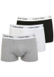 Thumbnail Lot de 3 Boxers en coton multicolores unis avec taille élastiquée et marque