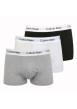 Thumbnail Lot de 3 Boxers en coton multicolores unis avec taille élastiquée et marque - Image 5