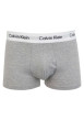 Thumbnail Lot de 3 Boxers en coton multicolores unis avec taille élastiquée et marque - Image 11