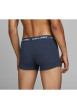 Thumbnail Lot de 3 Boxers en coton marine uni avec une coupe longue et nom iconique - Image 2