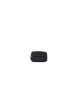 Thumbnail Porte-monnaie noir uni en cuir à fermeture zippée et logo embossée - Image 2
