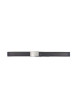 Thumbnail Ceinture noire unie avec une boucle métallique argentée rectangle - Image 2