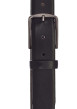 Thumbnail Ceinture noire unie avec une boucle métallique anthracite rectangle - Image 4