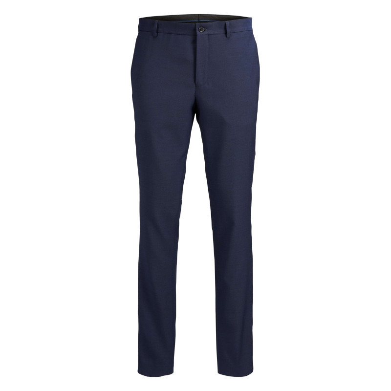 Premium By Jack & Jones - Pantalon De Costume Solaris Marine Uni Avec Une Coupe Slim Et Des Passants - Marine